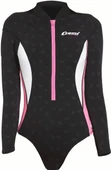 Cressi Termico Lady Shorty Uzun Kol Yüzücü Elbisesi  BLACK / PINK / WHITE 2MM - NO:1 / XS - 2