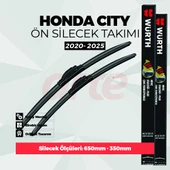 Honda City Würth Flatblade PLUS Ön Silecek Takımı (2020-2025) - 1