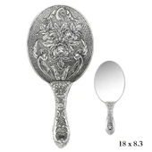 Gül Motifli El Aynası - 1