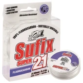 Sufix Süper 21FC Clear FluoroCarbon Olta Misinası 80mt - 1