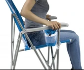 Gci Outdoor SunShade Captain's Chair Güneşlikli  Katlanır Plaj Sandalyesi - 10
