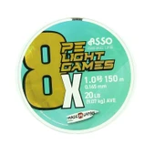 Asso 8X Light Games PE 8 Örgü Spin İp Misina 150mt Moss Green - 5