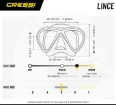 Cressi Lince Dalış Maskesi  SİYAH - 5