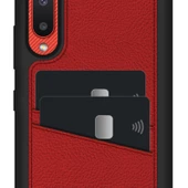 FitCase Samsung Galaxy A02 Kılıf Proda Deri Çift Kartlık Cepli Kapak - 3