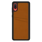 FitCase Samsung Galaxy A02 Kılıf Proda Deri Çift Kartlık Cepli Kapak - 8