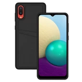 FitCase Samsung Galaxy A02 Kılıf Proda Deri Çift Kartlık Cepli Kapak - 7