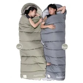 Naturehike M180 Pongee Pamuklu Uyku Tulumu -8°C GRİ Left - 9