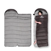 Naturehike U150 Zarf Tarzı Kapüşonlu Uyku Tulumu -6°C  KAHVERENGİ Left - 1