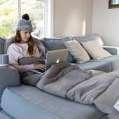 Naturehike M180 Pongee Pamuklu Uyku Tulumu -8°C GRİ Left - 7