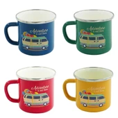 Orcamp Retro Emaye Kupa Bardak 330 cc [Karavan] - 1