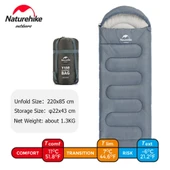 Naturehike Y150L Zarf Tarzı Kapüşonlu Pamuklu Uyku Tulumu -6°C MAVİ Right - 6