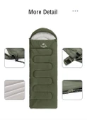 Naturehike Y150L Zarf Tarzı Kapüşonlu Pamuklu Uyku Tulumu -6°C  YEŞİL Right thumbnail 12