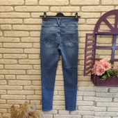 Lucky Life Yüksek Bel Likralı Jean Pantolon 90 Cm - 4