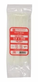 PEMSAN Klips Kablo Bağı 3.6x250 BEYAZ (100lü Paket) Kablo Cırdı - 2
