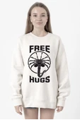 Free Facehugger Hugs Beyaz Kadın 2ip Sweatshirt thumbnail 1