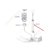 Hyundai İ20 Arka Amortisör (2015-2020) 55310C8100 15010068 1.2, 1.4, 1.0, 1.4 CRDI, 1.1 CRDİ thumbnail 2