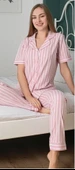 Freshness 6249 Kadın Çizgili Patlı Pijama Takımı - 2