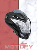 BAJAJ PULSAR NS 200 FAR SİPERLİK CAMI VE FAR GRENAJI KOMPLE TAKIM OEM - E BELGELİ AMPÜLLER DAHİL - 1