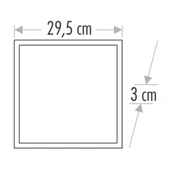 CATA 25W 30X30 Klipin Led Panel Sıva Altı (Güışığı) CAT CT-5286G - 2