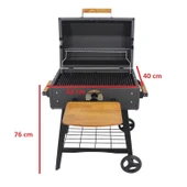 Grillmate GB60 Standlı Tekerlekli 60cm Kömürlü Barbekü Mangal - 5