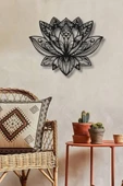 MANDALA LOTUS ÇİÇEĞİ METAL DUVAR DEKORU - 5