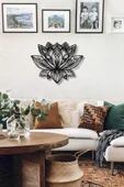 MANDALA LOTUS ÇİÇEĞİ METAL DUVAR DEKORU - 1