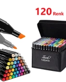 Touch Çift Uçlu Fosforlu Kalem 120 Renk Art Marker - 1