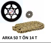 Bajaj Pulsar Ns 200-Rs 200 Uyumlu Oringli Zincir Dişli Set Arka 50 T Büyük Dişli (2014-24)Arasmto - 1