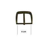 Kemer Tokası 4 cm 1 Adet Antik (Leathercraft, Deri Hobi) - 4