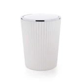 Primanova Nely Beyaz Çöp Kovası Krom Kaplama - 1