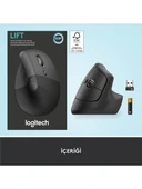 Logitech Lift Kablosuz Ergonomik Dikey Mouse 910-006473 - 8