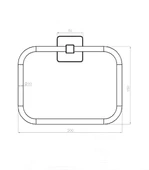 Tema Kare Yuvarlak Havluluk - 2