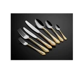 Lamedore Elegance Yarım Gold 89 Parça Çatal Bıçak Seti 1chj-002G - 1