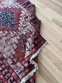 112x170 cm El Dokuma Kilim, Ender Desenli Hayvan Figürlü Yün Kilim, Nostaljik Severler için Harika Kilim - 10