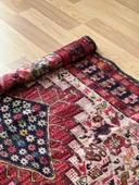 112x170 cm El Dokuma Kilim, Ender Desenli Hayvan Figürlü Yün Kilim, Nostaljik Severler için Harika Kilim - 9