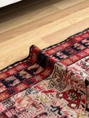 112x170 cm El Dokuma Kilim, Ender Desenli Hayvan Figürlü Yün Kilim, Nostaljik Severler için Harika Kilim - 3