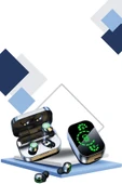 Yeni Nesil Akıllı Saat ve Ucuz Kaliteli Bluetooth Kablosuz Kulaklık Amoled Ekran - 3
