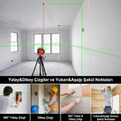 KOBB KBL88GTP 25 Metre Otomatik Hizalama Yeşil Lazer - 7