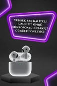 3.Nesil TWS Bluetooth Kulaklık Bluetooth Bağlantılı Akıllı Saat Amoled Ekran Plastik Hasır Kordon - 3
