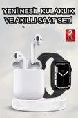 2025 Model Akıllı Saat ve 2.Nesil TWS Bluetooth Kulaklık ANC Özelliği Amoled Ekran - 1