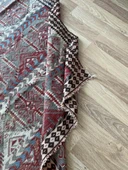 130x205 cm El Dokuma Geleneksel Türk Kilimi, Ender Desenli 35 Yaş Vintage Kilim, Yıkanabilir Rustik Stili Kilim - 7