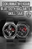 Akıllı Saat Dokunmatik Ekran Sesli Görüşme ve Bildirim Görme Sağlık Takibi - 1