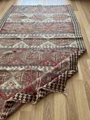 130x205 cm El Dokuma Geleneksel Türk Kilimi, Ender Desenli 35 Yaş Vintage Kilim, Yıkanabilir Rustik Stili Kilim - 9