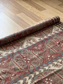 130x205 cm El Dokuma Geleneksel Türk Kilimi, Ender Desenli 35 Yaş Vintage Kilim, Yıkanabilir Rustik Stili Kilim - 8