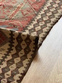 130x205 cm El Dokuma Geleneksel Türk Kilimi, Ender Desenli 35 Yaş Vintage Kilim, Yıkanabilir Rustik Stili Kilim - 6