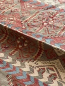130x205 cm El Dokuma Geleneksel Türk Kilimi, Ender Desenli 35 Yaş Vintage Kilim,  Yıkanabilir Rustik Stili Kilim - 5