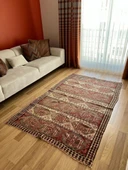 130x205 cm El Dokuma Geleneksel Türk Kilimi, Ender Desenli 35 Yaş Vintage Kilim, Yıkanabilir Rustik Stili Kilim - 2