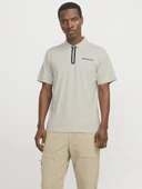 Jack Jones Fusıon Pıque Fermuarlı Polo Yaka Erkek Tişört 12273127 - 2