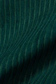 Mikrofiber Şönil Fitilli Minimalist Koltuk Örtüsü -175x350 cm XLarge, Çift Taraflı, Kaymaz, Terletmez Zümrüt - 4