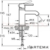 Artema A41984 Minimax S Lavabo Bataryası thumbnail 2